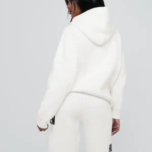 KNIT HOODIE OFF WHITE