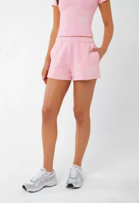 LABEL SHORTS LIGHT PINK