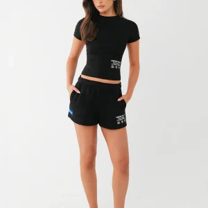 LABEL SHORTS BLACK