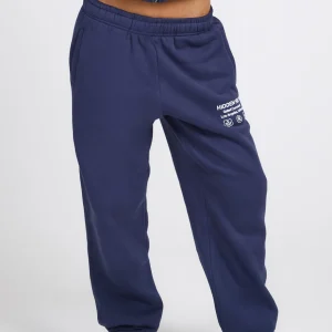 LABEL CUFFED SWEATPANTS FUTURE DUSK