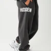 GATED COMMUNITY CUFFED SWEATPANTS DARK GRAY