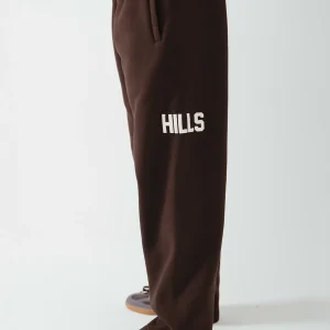 GATED COMMUNITY STRAIGHT LEG SWEATPANTS DARK BROWN