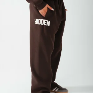 GATED COMMUNITY STRAIGHT LEG SWEATPANTS DARK BROWN