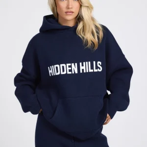 KNIT HOODIE NAVY