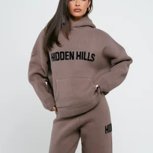 KNIT HOODIE TAUPE