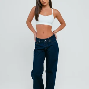 LOGO STITCH JEANS INDIGO