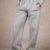 BASICS STRAIGHT LEG SWEATPANTS MEDIUM GRAY