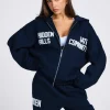 GATED COMMUNITY ZIP HOODIE NAVY