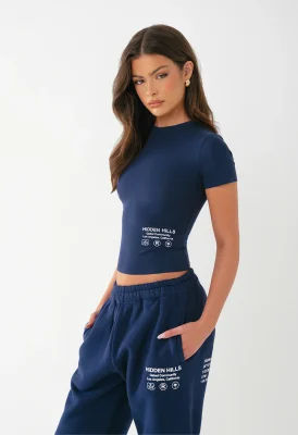 LABEL T-SHIRT NAVY