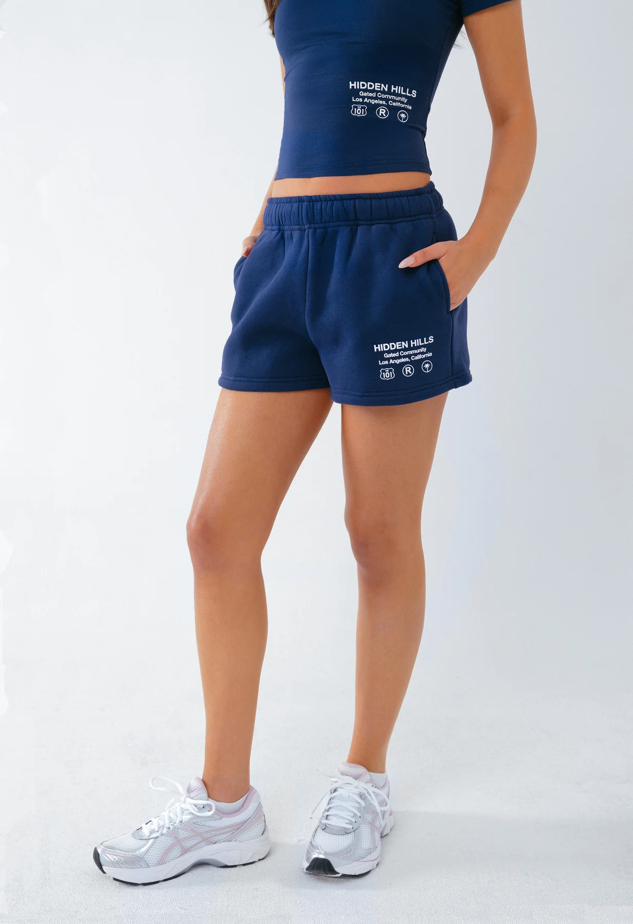 LABEL SHORTS NAVY