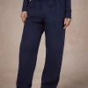 BASICS STRAIGHT LEG SWEATPANTS NAVY
