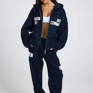 GATED COMMUNITY ZIP HOODIE NAVY
