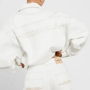LOGO STITCH DENIM JACKET OFF WHITE