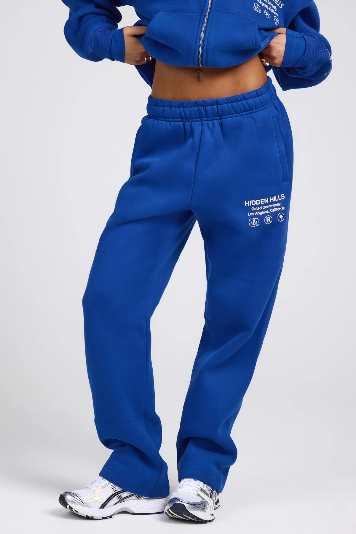 TAG STRAIGHT LEG SWEATPANTS ROYAL BLUE