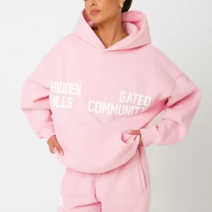GATED COMMUNITY HOODIE LIGHT PINK