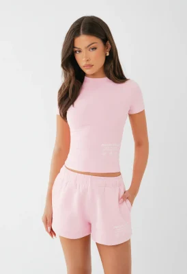 LABEL T-SHIRT LIGHT PINK