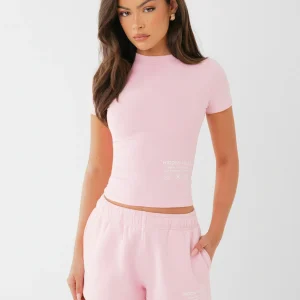 LABEL T-SHIRT LIGHT PINK