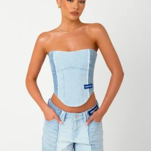 REWORKED DENIM CORSET