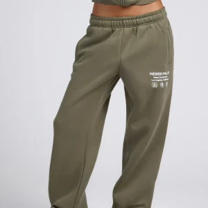 LABEL STRAIGHT LEG SWEATPANTS SAGE
