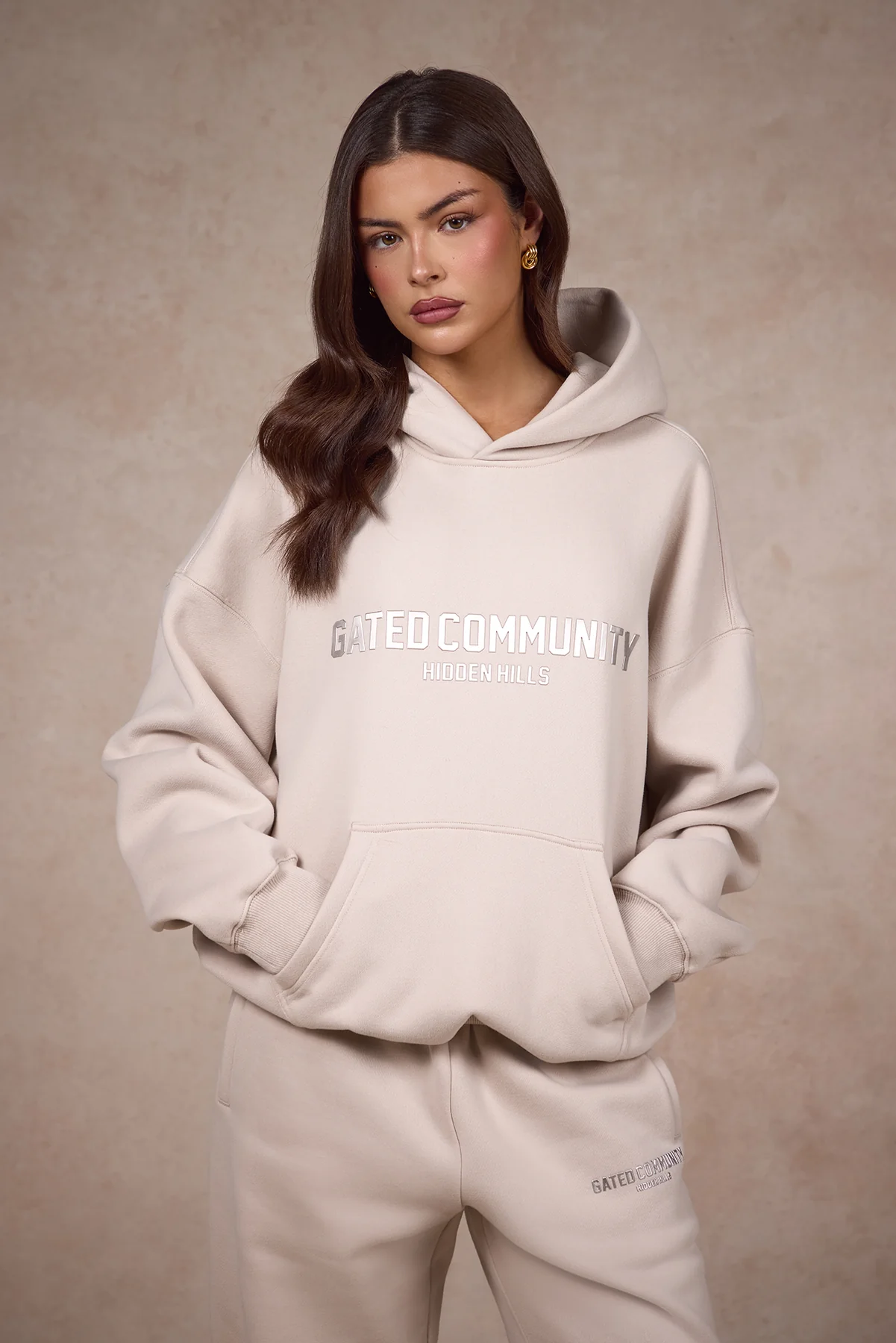 BASICS HOODIE SAND