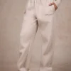 BASICS STRAIGHT LEG SWEATPANTS SAND