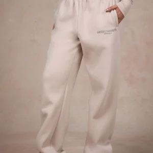 BASICS STRAIGHT LEG SWEATPANTS SAND
