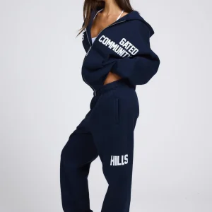 GATED COMMUNITY ZIP HOODIE NAVY