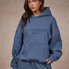 BASICS HOODIE STEEL BLUE