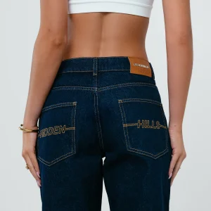 LOGO STITCH JEANS INDIGO