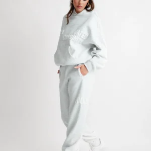 GATED COMMUNITY CUFFED SWEATPANTS LIGHT GRAY
